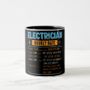 Search for electrician funny mugs Cute