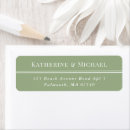 Search for classic elegant return address labels Sage green