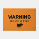 Search for funny dog doormats Beware of dog