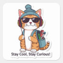 Search for curious cat stickers Animal
