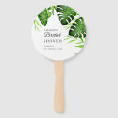 Search for bridal shower hand fans Greenery