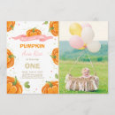 Search for fall 1st birthday invitations Pink