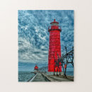 Search for michigan lighthouse puzzles Grand haven