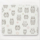 Search for cute owl art mousepads Cartoon