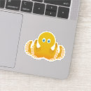 Search for octopus cartoon stickers Illustration