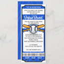Search for baseball bar bat mitzvah invitations Blue