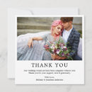Search for square thank you cards Bride and groom