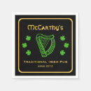 Search for irish shamrock napkins St patrick's day
