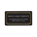 Search for art deco wedding return address labels Gatsby
