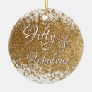 Search for over ornaments 50th birthday