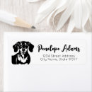 Search for dog owner return address labels Dachshund