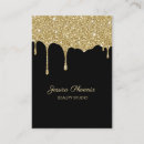 Search for black glitter business cards Hairdresser