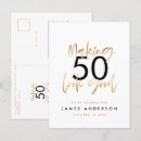 Search for elegant 50th birthday invitations Typography