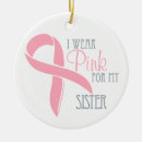 Search for pink ribbon survivor ornaments Fighter
