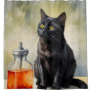 Search for mystical shower curtains Black