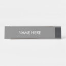Search for grey name plates White