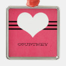 Search for pink heart ornaments Chic