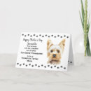Search for yorkshire terrier mothers day cards From the dog