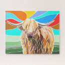 Recherche de highland cow puzzles Montagne