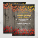 Search for leaves thanksgiving invitations Wood