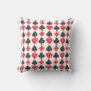 Search for playing cards pillows Red