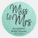 Search for mint bridal shower stickers Glitter