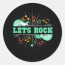 Search for retro guitar stickers Rock