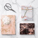 Search for rose gold and black wrapping paper Marble