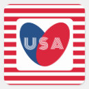 Search for red white blue hearts stickers America