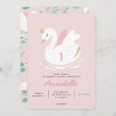 Recherche de cygne vintage invitations Floral