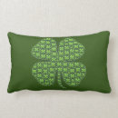 Recherche de trèfle irlandais coussins Bonne chance