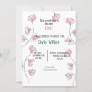 Search for sweet pea birthday invitations Watercolor