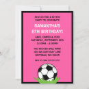 Search for girl soccer invitations Girly