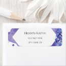 Search for deep purple return address labels Modern