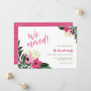 Recherche de tropical faire part déménagement Rose