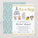 Recherche de tribal baby shower garçon invitations C'est un garçon