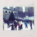 Recherche de patinoire cartes postales New york