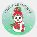 Search for cartoon snowman stickers Red