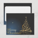 Search for tree 4x5 christmas invitations Gold