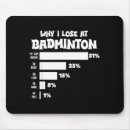 Recherche de badminton drôle tapis souris Volant