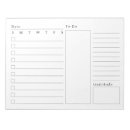 Search for tear away notepads Schedule