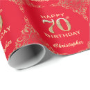 Search for red and gold wrapping paper Birthday party