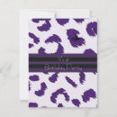 Recherche de motif exotique invitations Violet