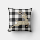 Search for black and white deer pillows Country