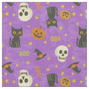 Search for cute halloween pattern fabric Black