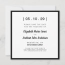 Search for saving square invitations Typography