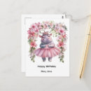 Recherche de hippopotame mignon cartes postales Animal