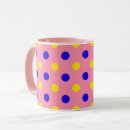 Recherche de conception de points de couleur tasses Bleu