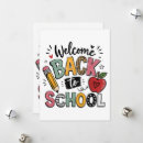 Search for welcome back to school cards First day of school