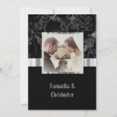 Search for gothic damask invitations Black